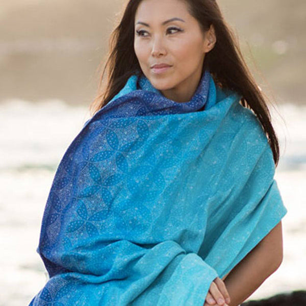 Starry Night Ocean Shawl