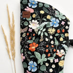 Strawberry Fields Black Versa Baby Carrier by Happy Baby Buckle Carrier