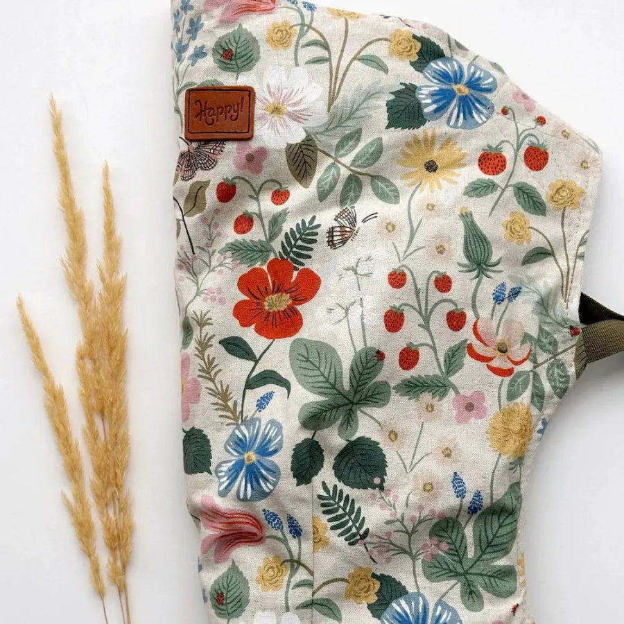 Strawberry Fields Natural Original Baby Carrier by Happy Baby Buckle Carrier