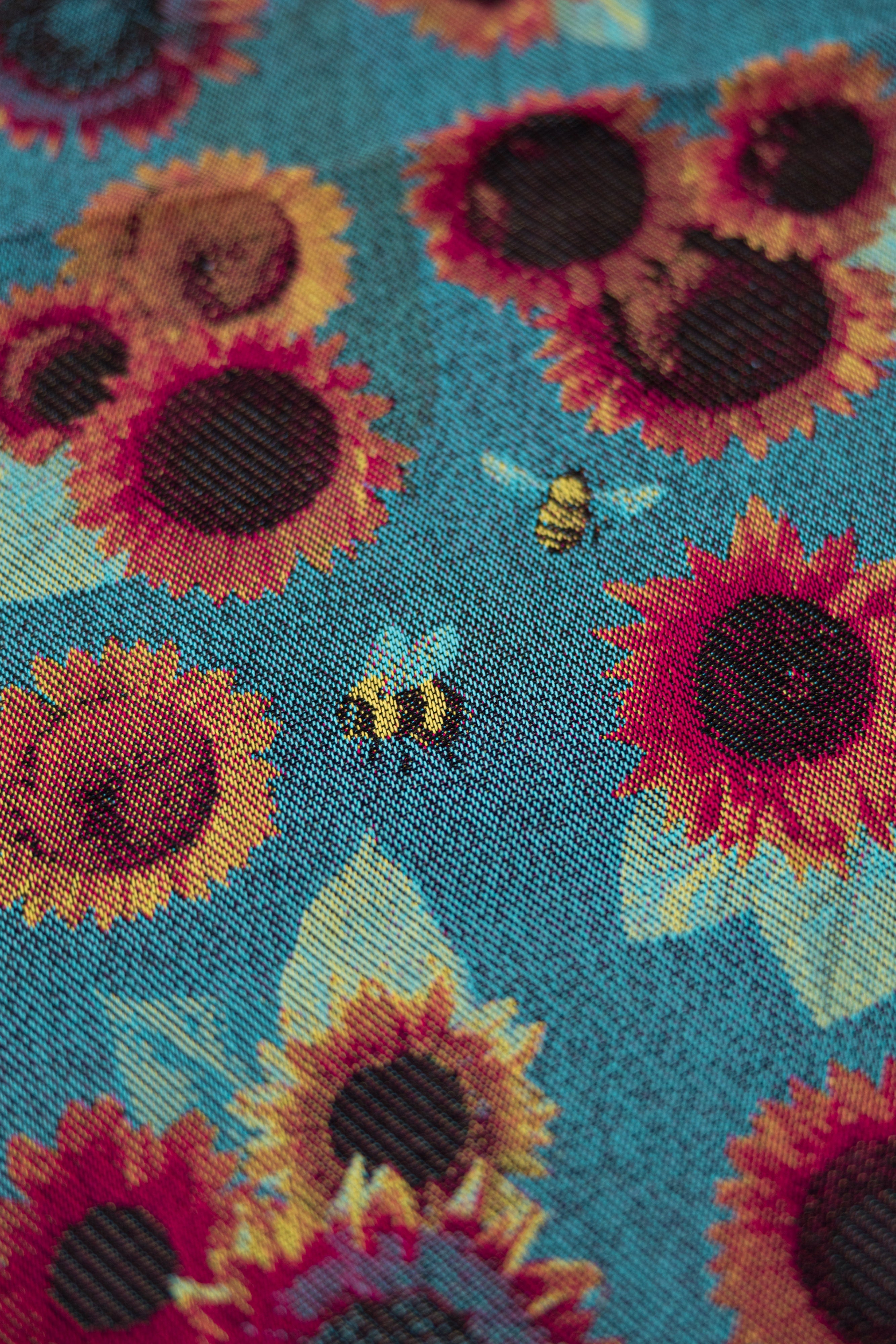 Sunflowers Bumble Blossom by LennyLamb Bees