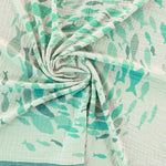 Swirling Fishes Green Blanket by Didymos Home Hobby