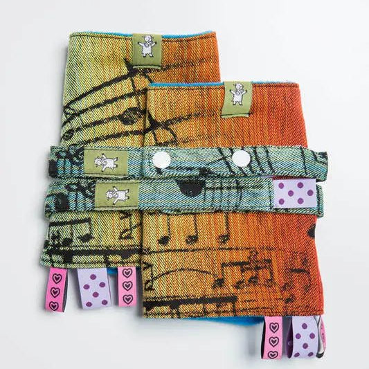 Symphony Rainbow Dark Drool Pads & Reach Straps by LennyLamb - Baby Carrier AccessoriesLittle Zen One05733200