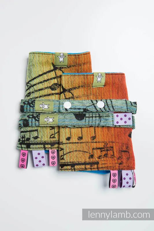 Symphony Rainbow Dark Drool Pads & Reach Straps by LennyLamb - Baby Carrier AccessoriesLittle Zen One05733200