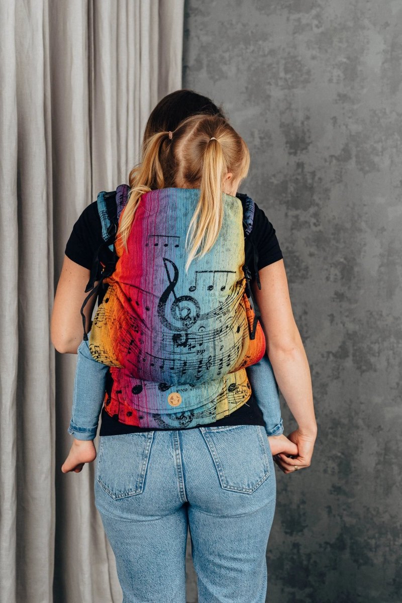 Symphony Rainbow Dark LennyPreschool Carrier by LennyLamb - Buckle CarrierLittle Zen One5907557752657
