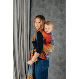 Symphony Rainbow Dark Preschool LennyHybrid Half Buckle by LennyLamb - Half Buckle CarrierLittle Zen One5907557762199
