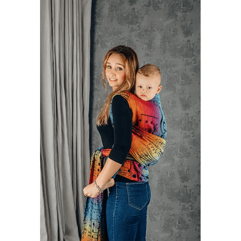 Symphony Rainbow Dark Preschool LennyHybrid Half Buckle by LennyLamb - Half Buckle CarrierLittle Zen One5907557762199