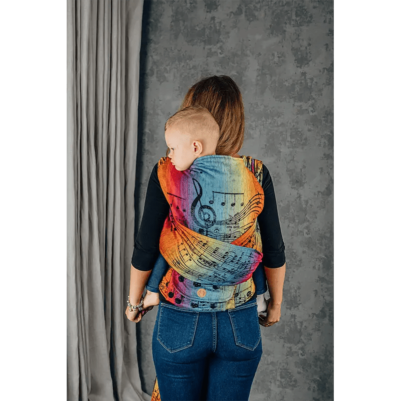 Symphony Rainbow Dark Preschool LennyHybrid Half Buckle by LennyLamb - Half Buckle CarrierLittle Zen One5907557762199