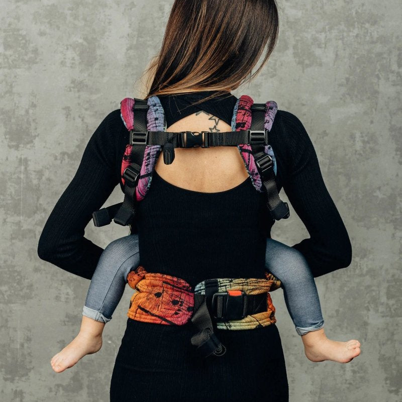 Symphony Rainbow Dark Toddler LennyGo by Lennylamb - Buckle CarrierLittle Zen One5907557703260