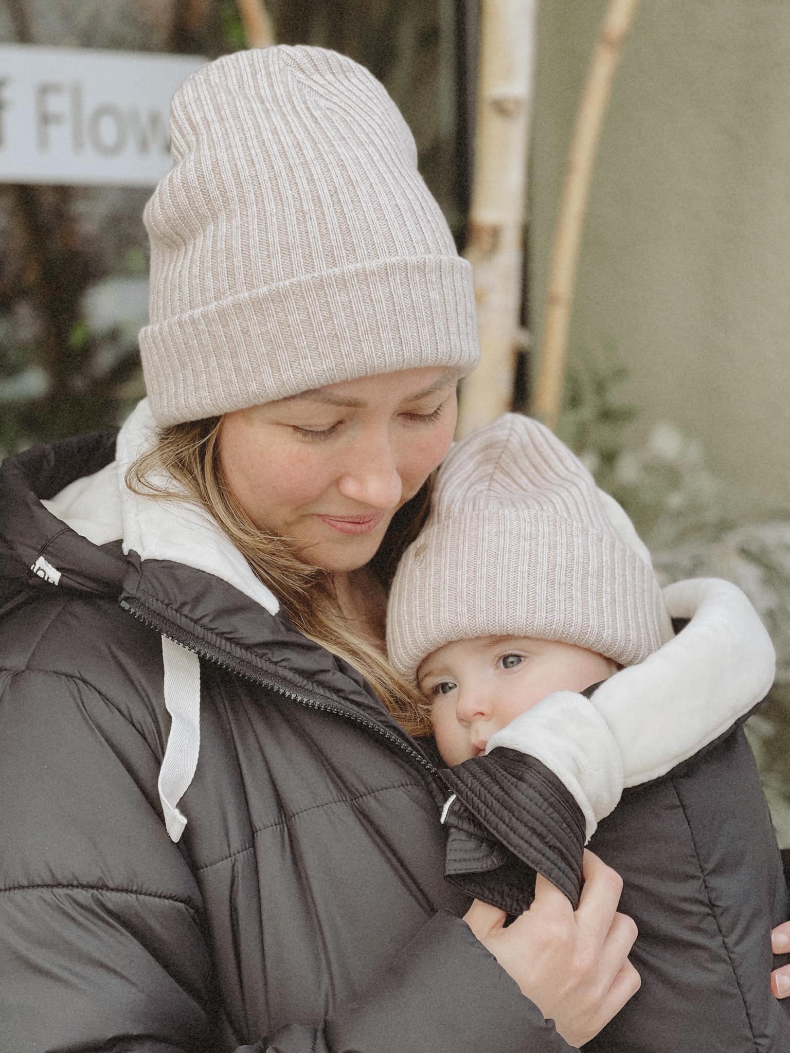 Mamalila Copenhagen Babywearing and Maternity Winter Coat Black Ash