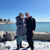 Angel Wings Babywearing Outerwear Long Coat Black Elise Ellen Grant