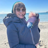 Angel Wings Babywearing Outerwear Long Coat Black Elise Ellen Grant