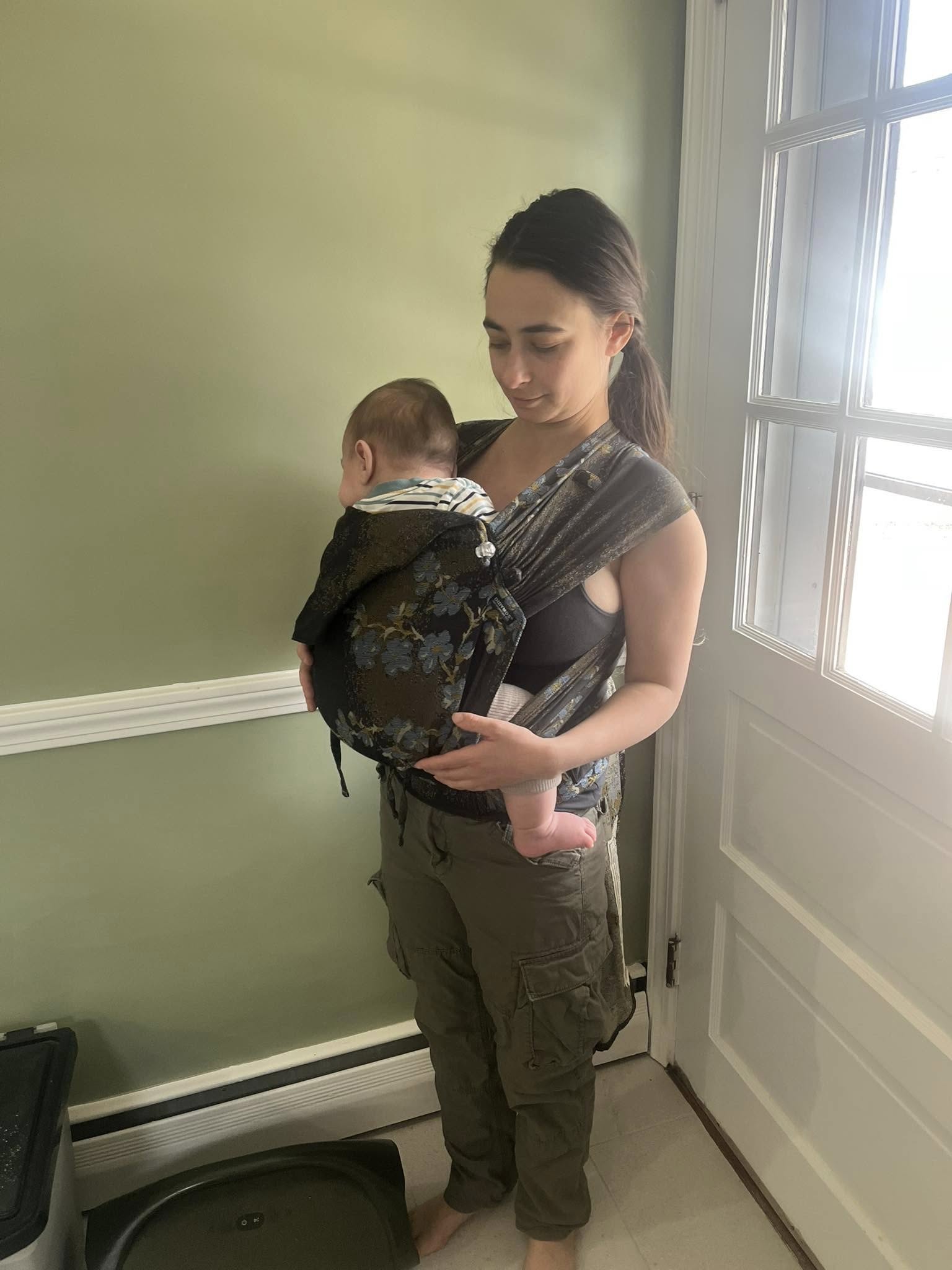 Didymos Half Buckle Carrier DidyKlick 4u Blue Blossom Julie Russo