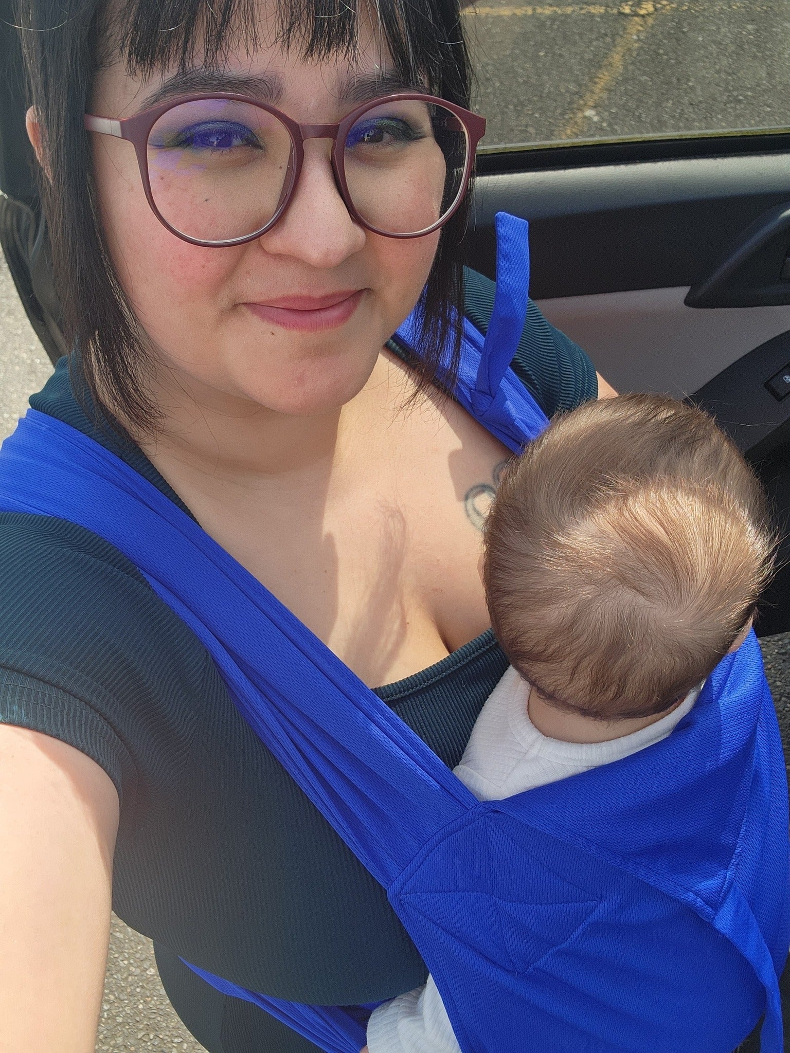Beachfront Baby Half Buckle Carrier Everyday Marina Blue Anna Van