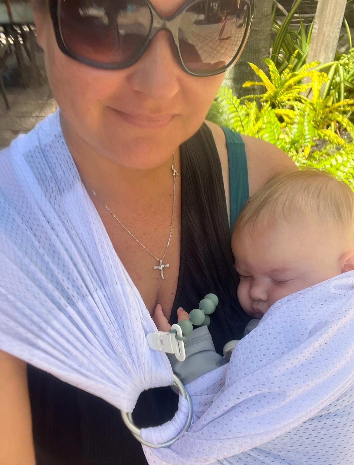 Beachfront Baby Water Ring Sling White Wave Heather Dallaportas Mccormick