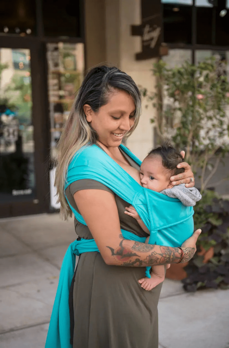 Tide Pool Everyday Half Buckle Baby Carrier by Beachfront Baby Half Buckle