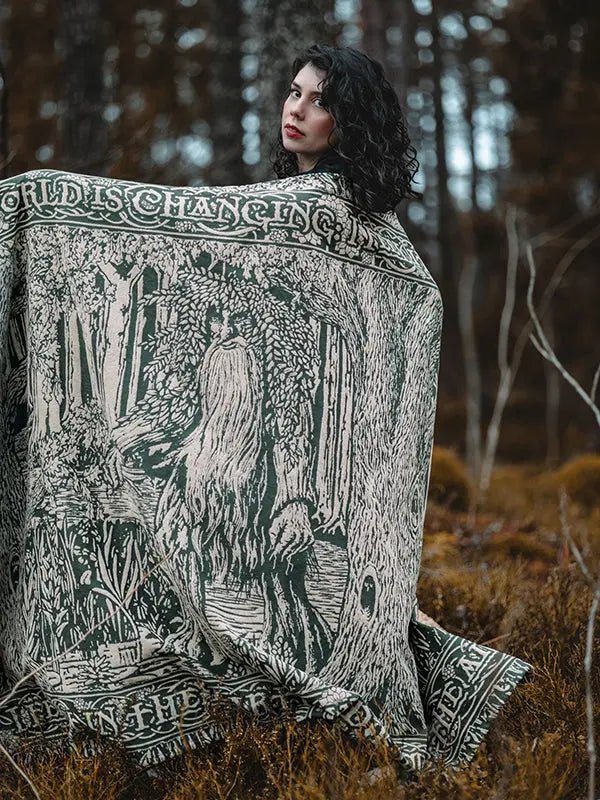 Treebeard Dont Be Hasty Lightweight Blanket by Oscha Home Hobby