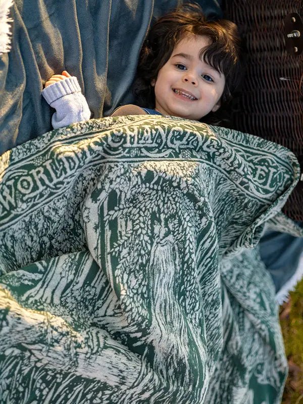 Treebeard Dont Be Hasty Lightweight Childrens Blanket by Oscha Home Hobby