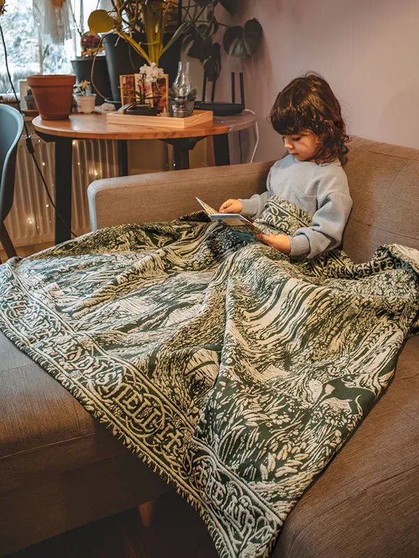 Treebeard Dont Be Hasty Lightweight Childrens Blanket by Oscha Home Hobby