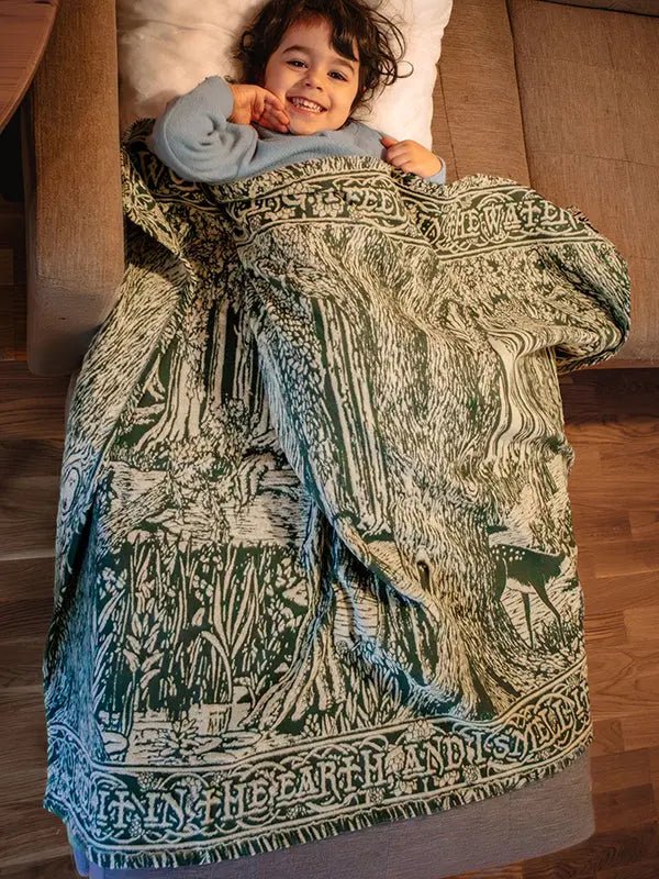Treebeard Dont Be Hasty Lightweight Childrens Blanket by Oscha Home Hobby