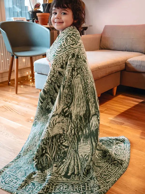 Treebeard Dont Be Hasty Lightweight Childrens Blanket by Oscha Home Hobby