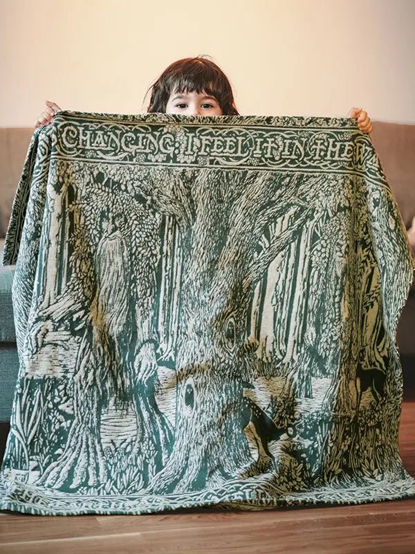 Treebeard Dont Be Hasty Lightweight Childrens Blanket by Oscha Home Hobby