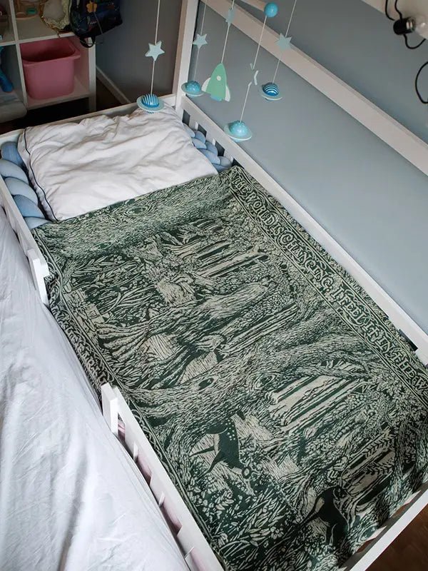 Treebeard Dont Be Hasty Lightweight Childrens Blanket by Oscha Home Hobby