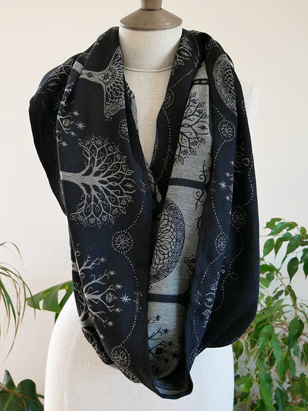 Trees of Gondor™ Ithildin Infinity Loop Scarf by Oscha Oscha at Little Zen One