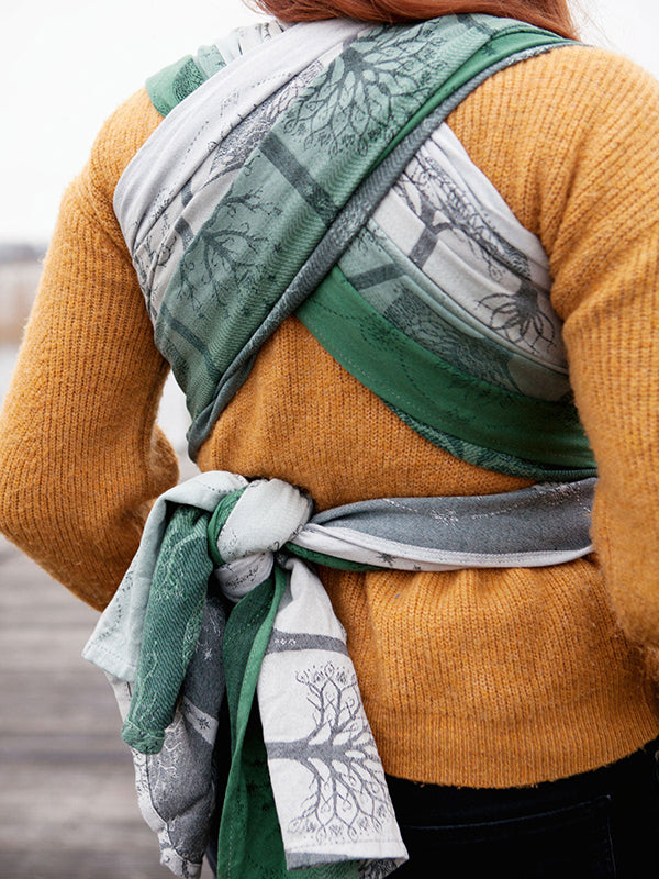 Trees of Gondor™ Through the Mist Woven Wrap by Oscha Oscha at Little Zen One