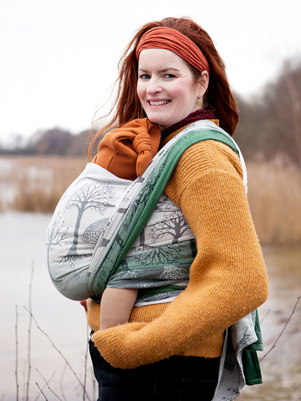 Trees of Gondor™ Through the Mist Woven Wrap by Oscha Oscha at Little Zen One