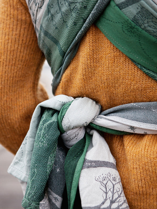 Trees of Gondor™ Through the Mist Woven Wrap by Oscha Oscha at Little Zen One