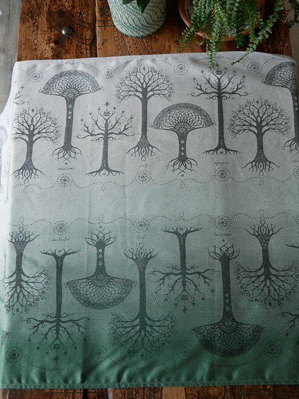 Trees of Gondor™ Through the Mist Woven Wrap by Oscha Oscha at Little Zen One