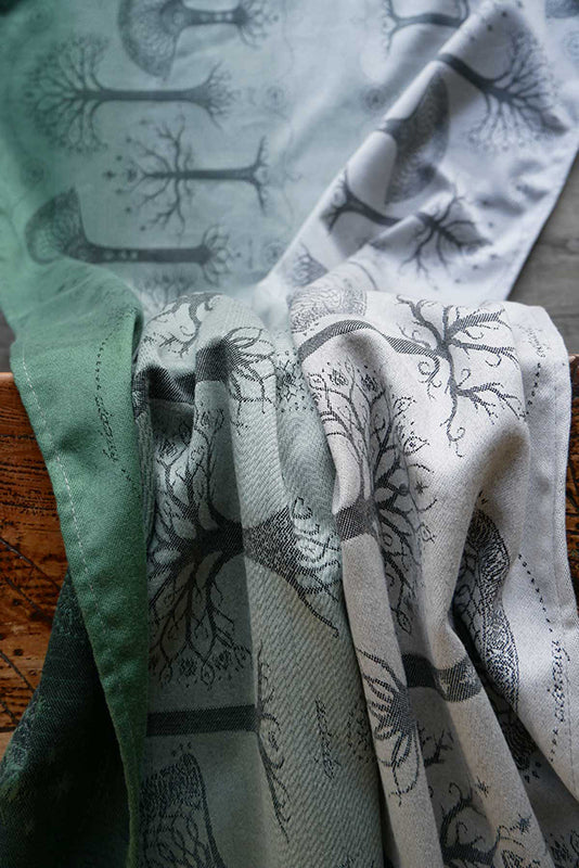 Trees of Gondor™ Through the Mist Woven Wrap by Oscha Oscha at Little Zen One