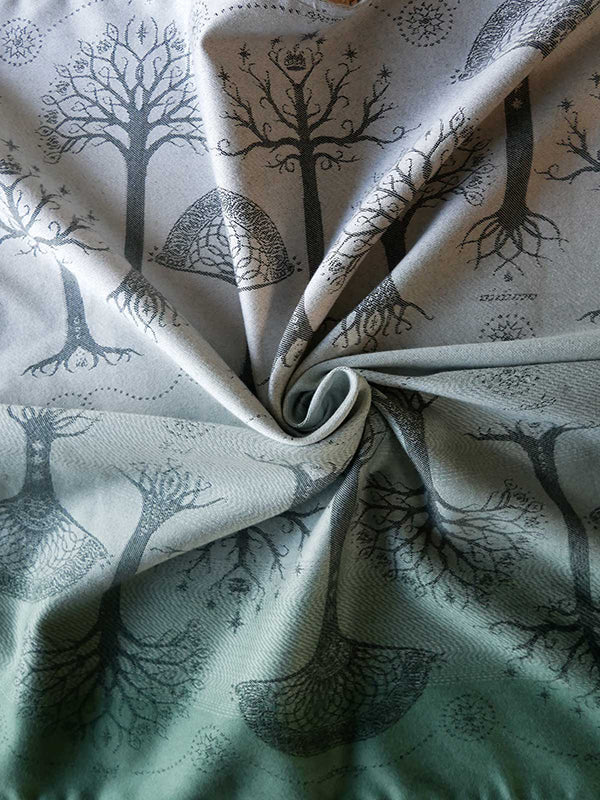 Trees of Gondor™ Through the Mist Woven Wrap by Oscha Oscha at Little Zen One