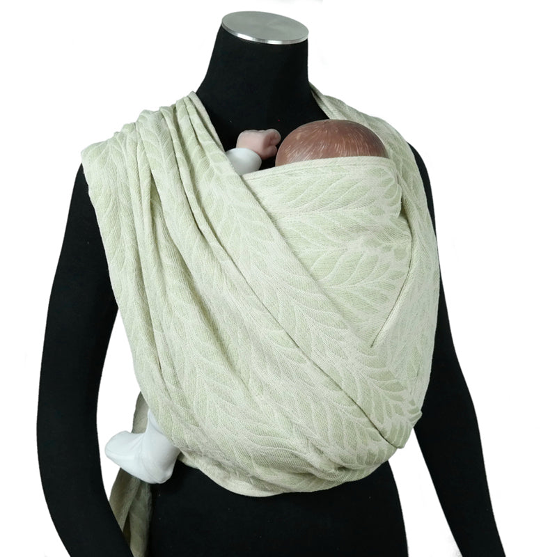 Trias Morning Green Linen Woven Wrap by Didymos Didymos at Little Zen One