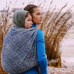 Hedwych Hearts Ocean Soul Woven Wrap by Didymos Didymos at Little Zen One