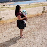 Beachfront Baby Half Buckle Carrier Everyday Mulberry Peggie