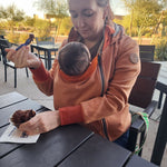 Angel Wings Babywearing Outerwear Hoodie Cinnamon Abigail Sykes