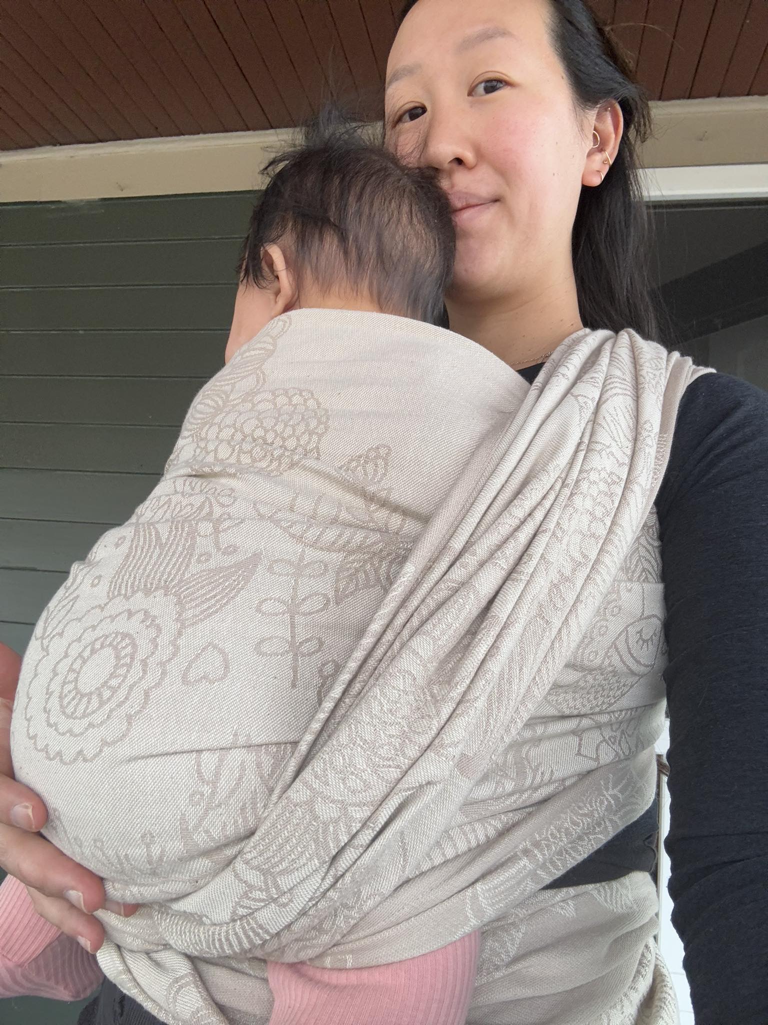 Didymos Woven Wrap Magic Forest Almond Rebecca Hwang Valdez
