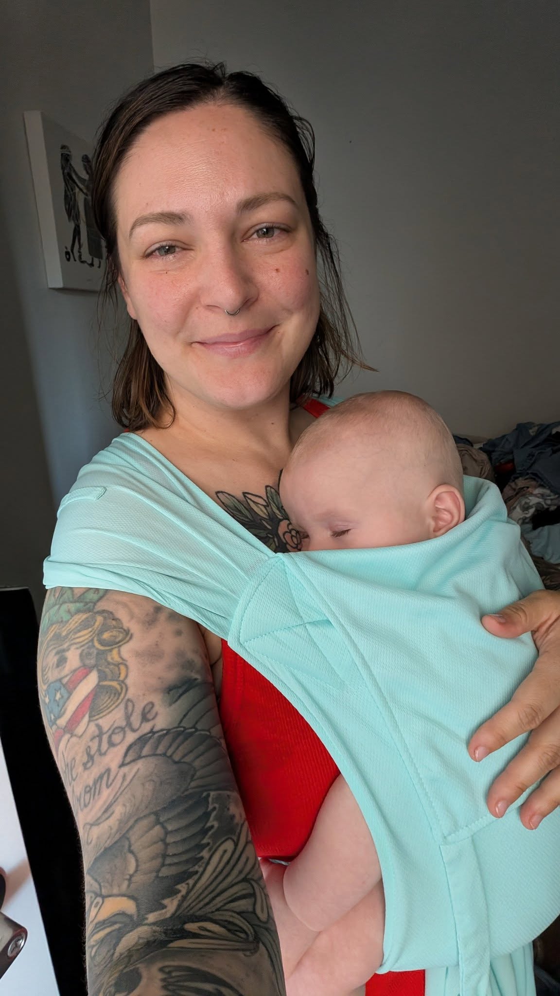 Beachfront Baby Half Buckle Carrier Everyday Mint Riva Grace