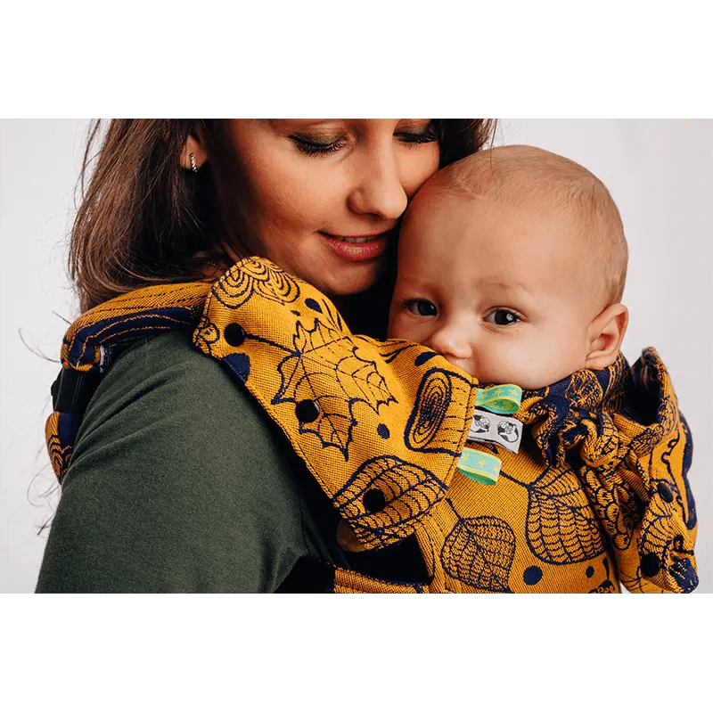 Under the Leaves Golden Autumn Drool Pads Reach Straps