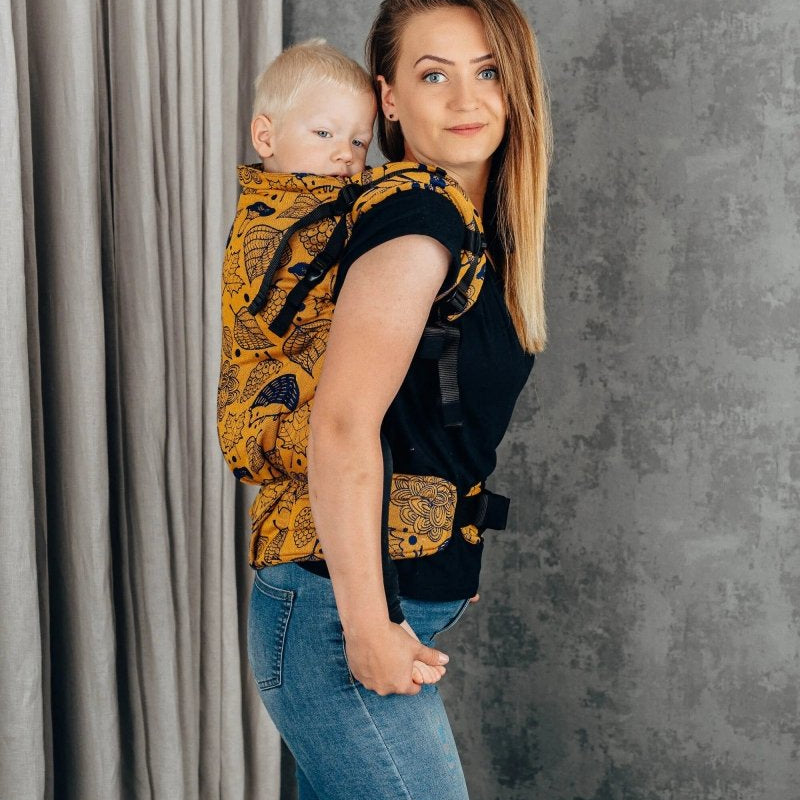Under The Leaves Golden Autumn LennyPreschool Carrier by LennyLamb - Buckle CarrierLittle Zen One5907557754088