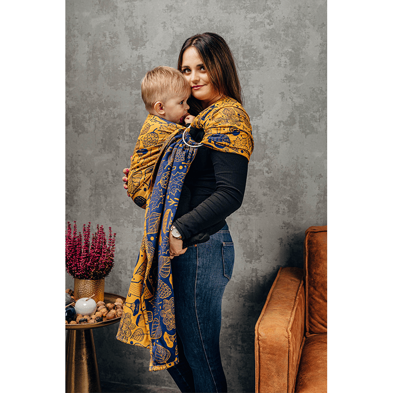 Under The Leaves Golden Autumn Ring Sling by LennyLamb - Ring SlingLittle Zen One5907557747226