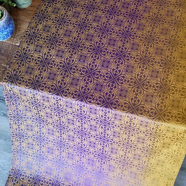Victoriana Royal Fabric Piece by Oscha Fabric