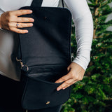 Peacock's Tail Black Opal 2 in 1 City Bag by LennyLamb