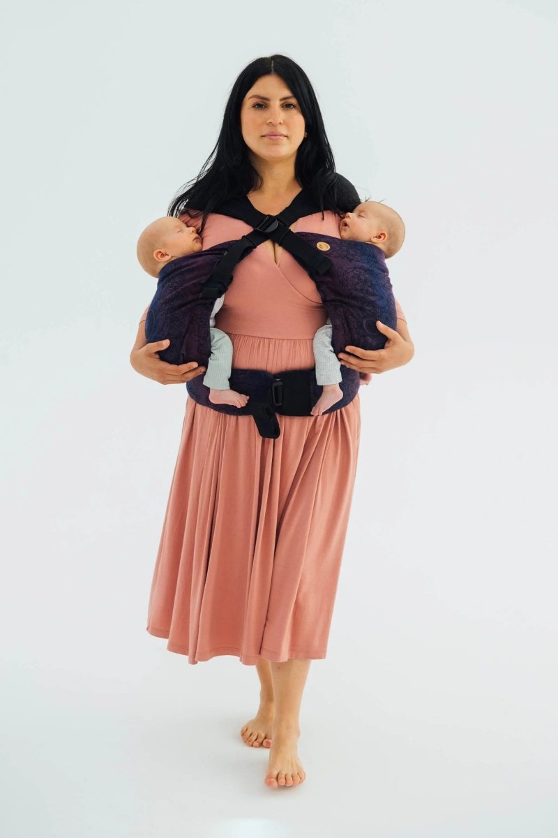 Wild Wine Bouquet Lennytwin Carrier by LennyLamb Twin Carrier