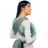 Herringbone Mint Woven Wrap by LennyLamb