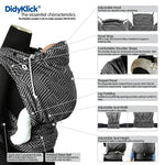 Doubleface Rosalinde DidyKlick by Didymos-Half Buckle Carrier-Didymos-canada and usa-Little Zen One-6
