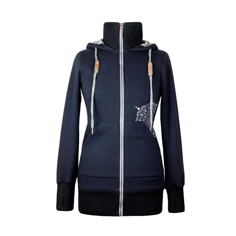 Angel Wings Babywearing Hoodie Black Babywearing Outerwear