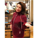 Angel Wings Babywearing Hoodie Bordeaux Babywearing Outerwear