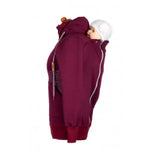 Angel Wings Babywearing Hoodie Bordeaux Babywearing Outerwear